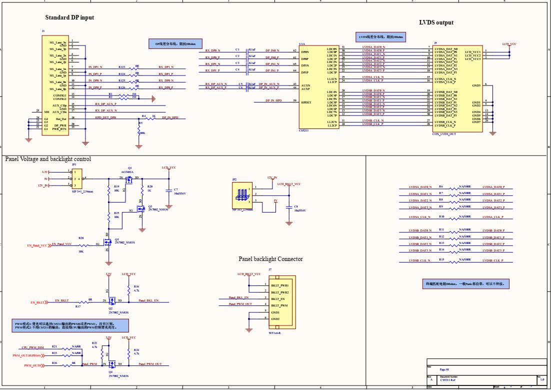 LT7211|PS8625|CH7511--Capstone CS5211AN  EDP to LVDSתӰ巽