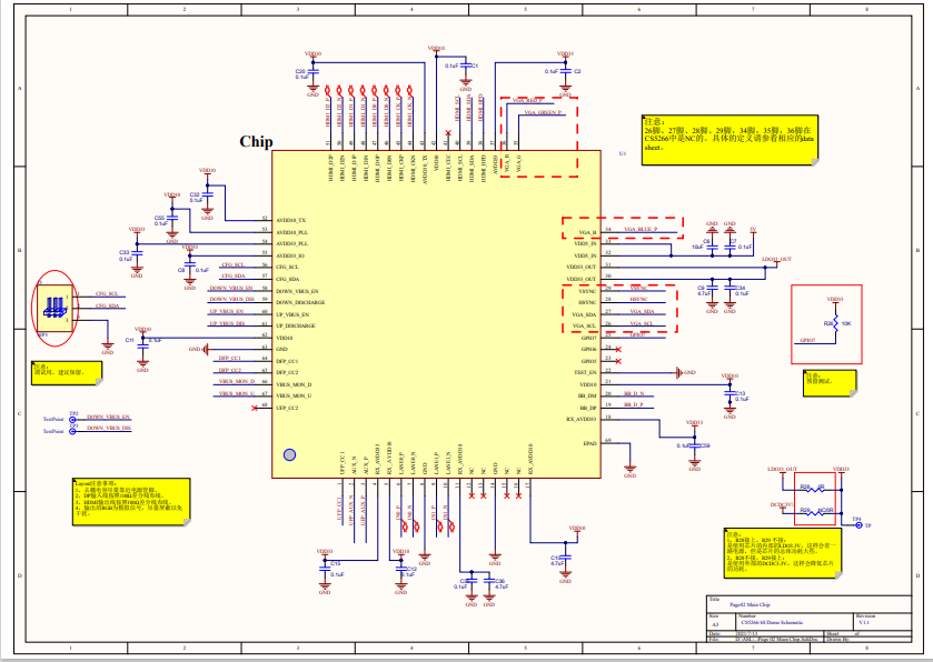 USB-CתHDMI+VGA+PD3.0+U3ĺһչ뷽оƬCS5268Ƶ·ͼ