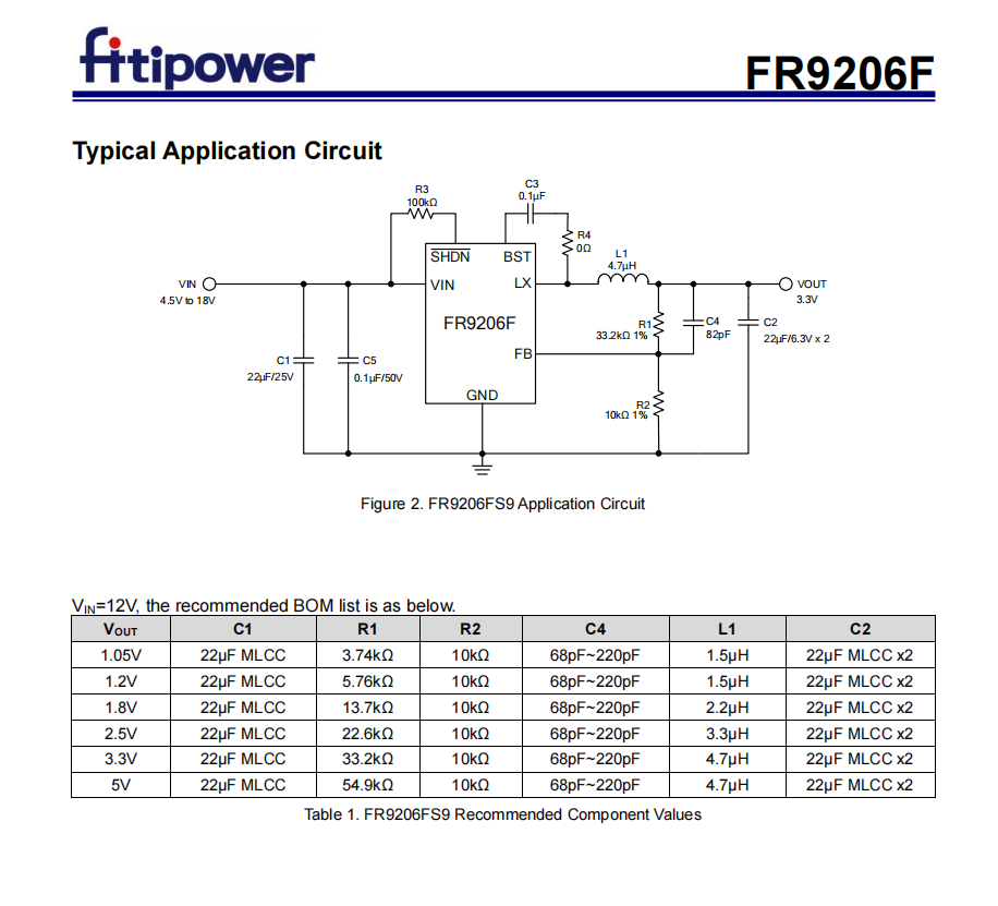 FR9206F 18V3AͬѹDC/DCת