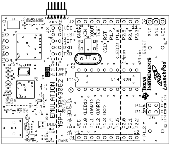 TI MSPEXP430G2 LaunchPad