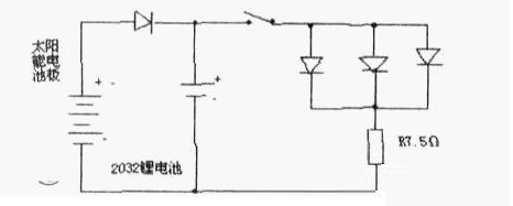 太阳能小手电电路图小改造