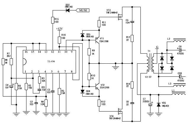 DC-DC变换器TL494的功能特点及在汽车音响电源中的应用