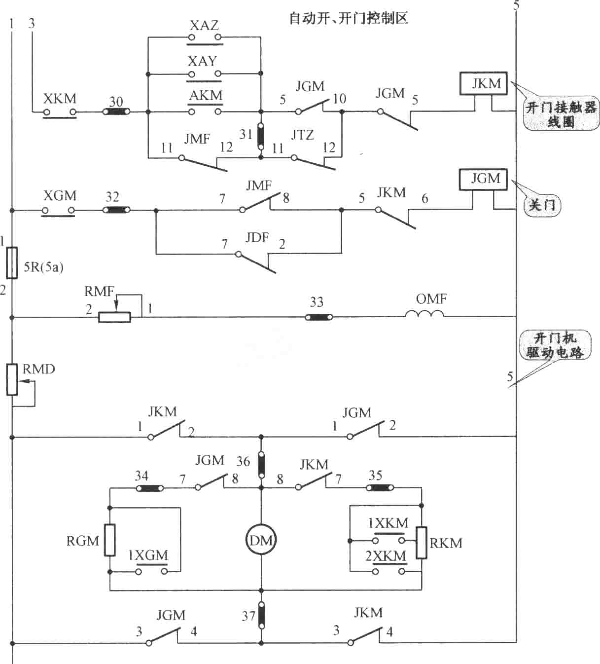 电梯控制:北京图捷电梯控制柜_接线图分享