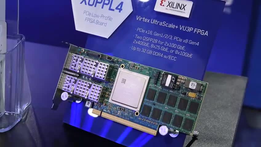  Demonstration video of accelerator board based on Xilinx FPGA