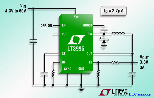 IQ = 2.7A  60V3A (IOUT)2MHz ѹ DC/DC ת