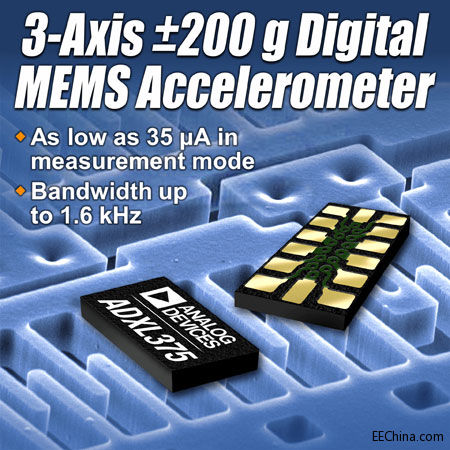 ADIƳڸ߾ȳ𵴼ϵͳ3g MEMSٶȼ