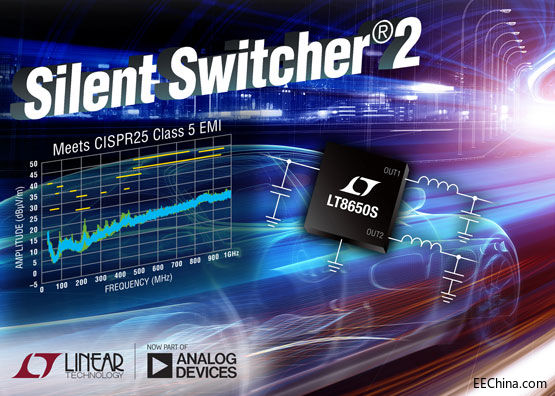 Ƴ42V˫ͨ 4A (IOUT)ͬѹ Silent Switcher 2