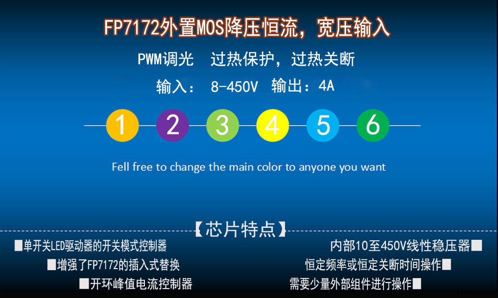 FP7172ѹMOS LEDоƬ ƶԴӦ