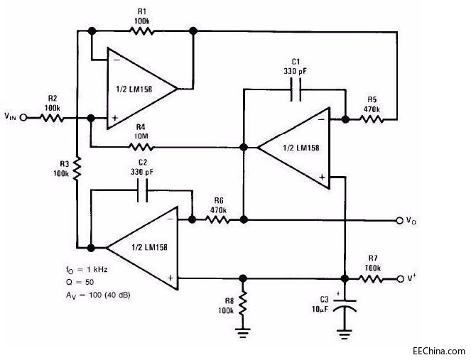 lm358单电源放大电路图图片