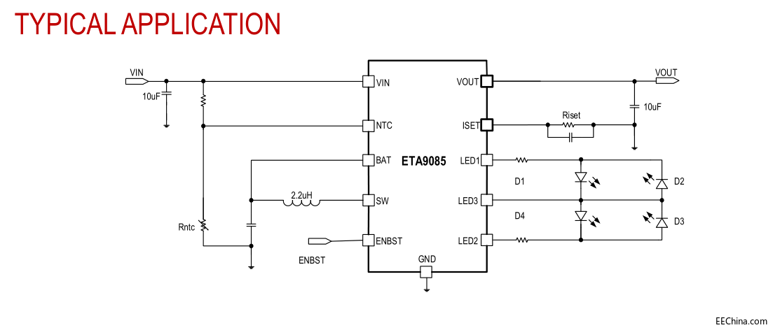 ETA9085 оƬһ֧4ŵƣ͹ģѹ20V