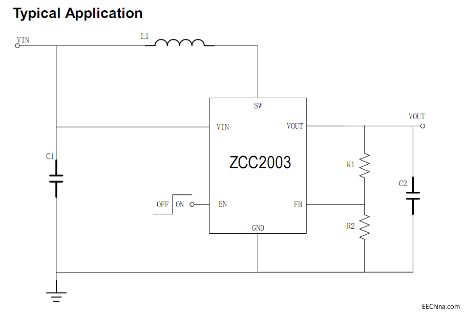 0.8VVIN5V/2.5AЧͬѹ任ZCC2003A