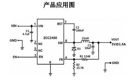 ZCC2480   80Vѹ͵ԴоƬ DCDC