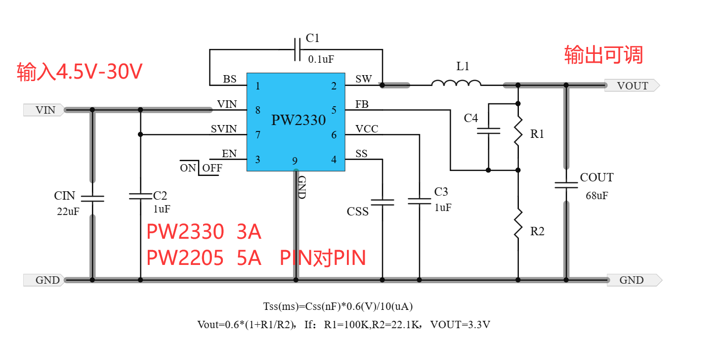 24Vת5VѹоƬͬѹDC-DCת;̬