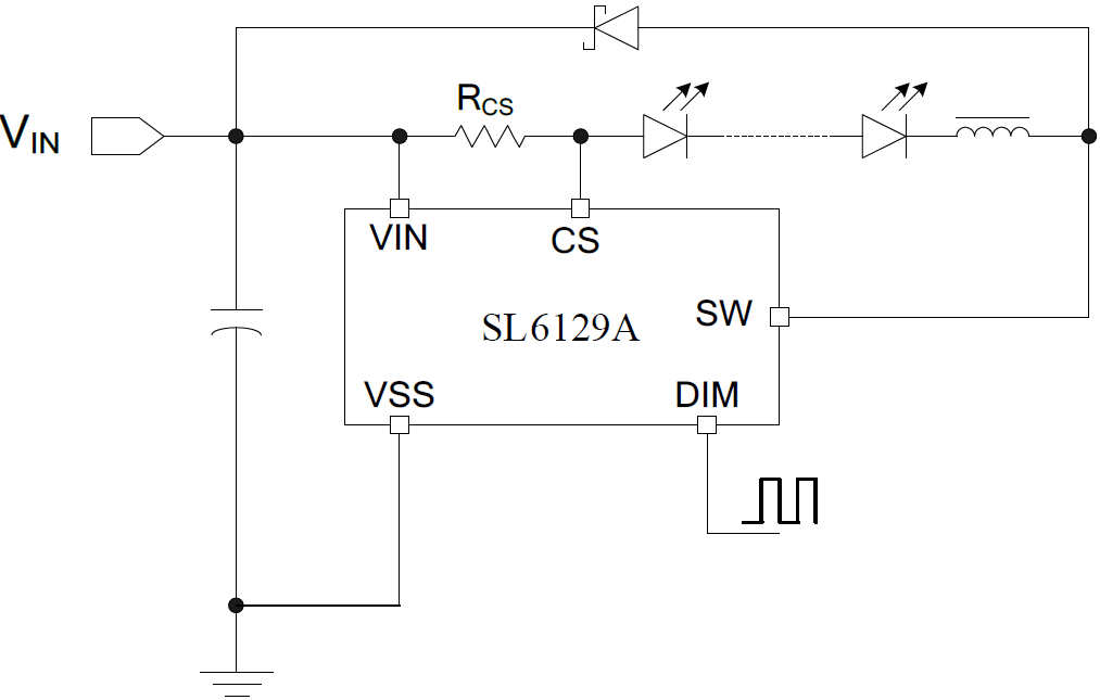 SL6129A 35V 1.2AߵLED̨ƷѹIC