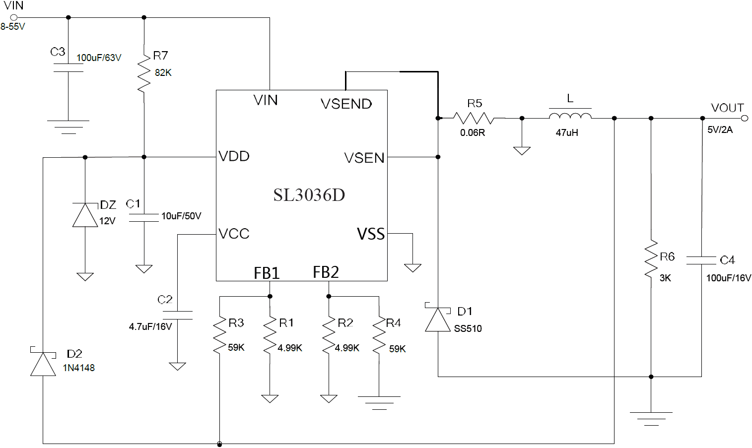 MOS 60VؽѹDC-DCת SL3036D