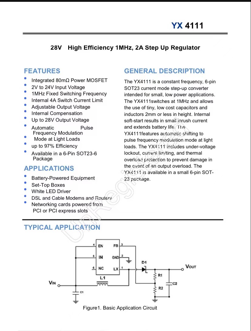 28V 2A1MHz, DC/DCѹתicMT3608