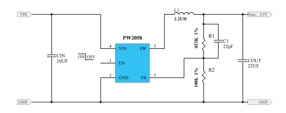 5Vѹ3.3V·PW2058