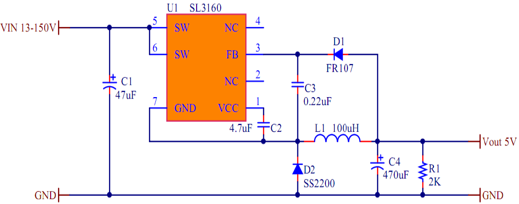 15-150Vѹ5V0.8A DC-DCѹIC PN6005PN6006
