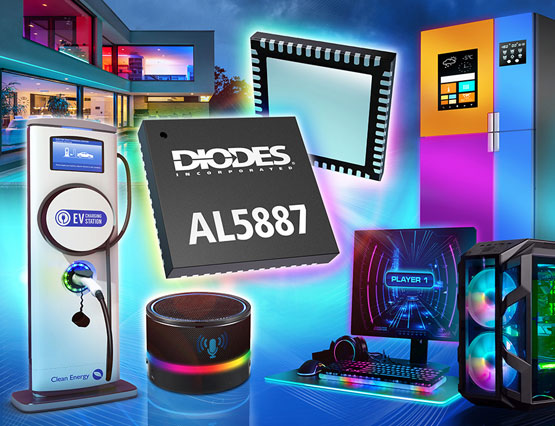 Diodes ˾RGB ͵ɫ̬LEDƳ˫ֽӿڡͨ LED 