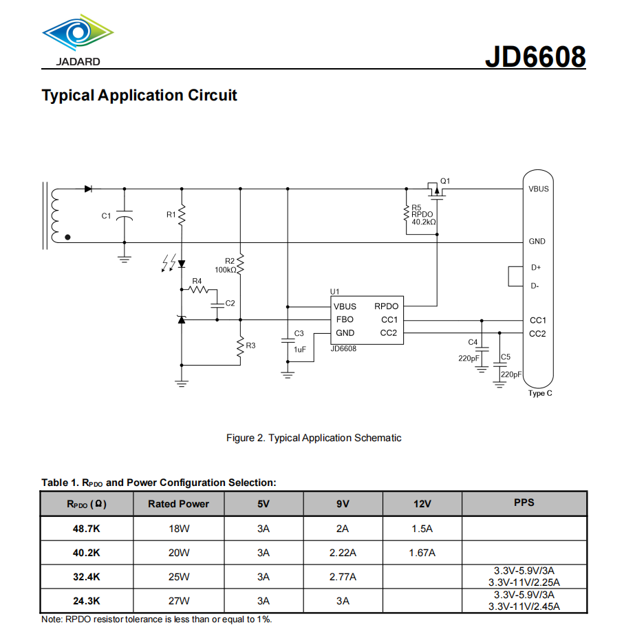 JD6608 USB-PD 3.0PPS