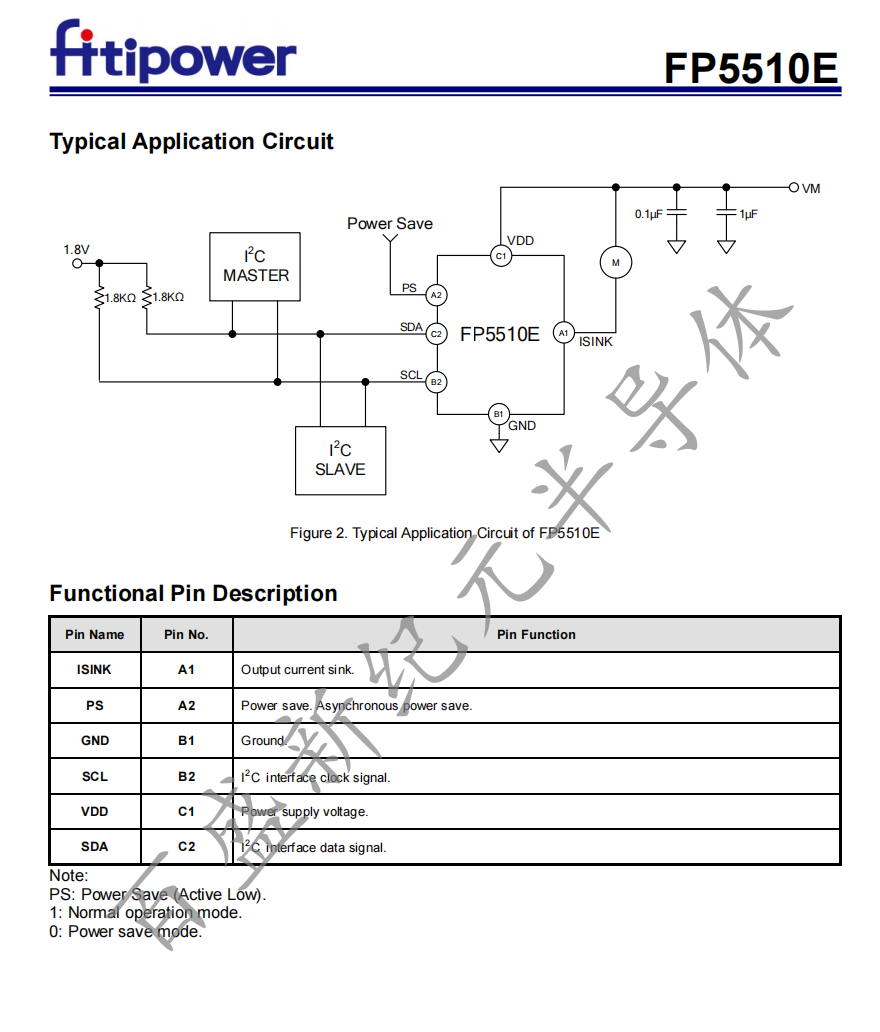 FP5510E 10λDAC 120mA VCMI²Cӿ