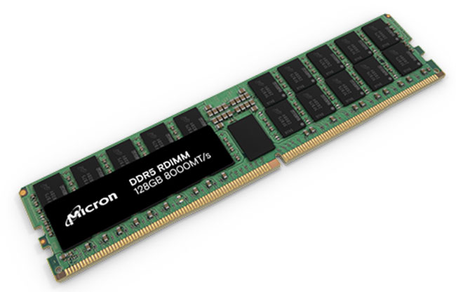 美光推出基于32Gb单裸片的128GB DDR5 RDIMM 内存