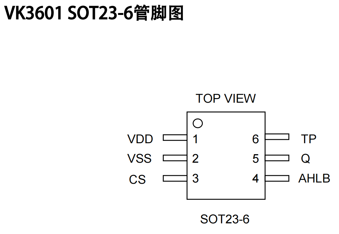 ŵ·Ӧ/ؼоƬ/ӦIC-VK3601 SOT23-6