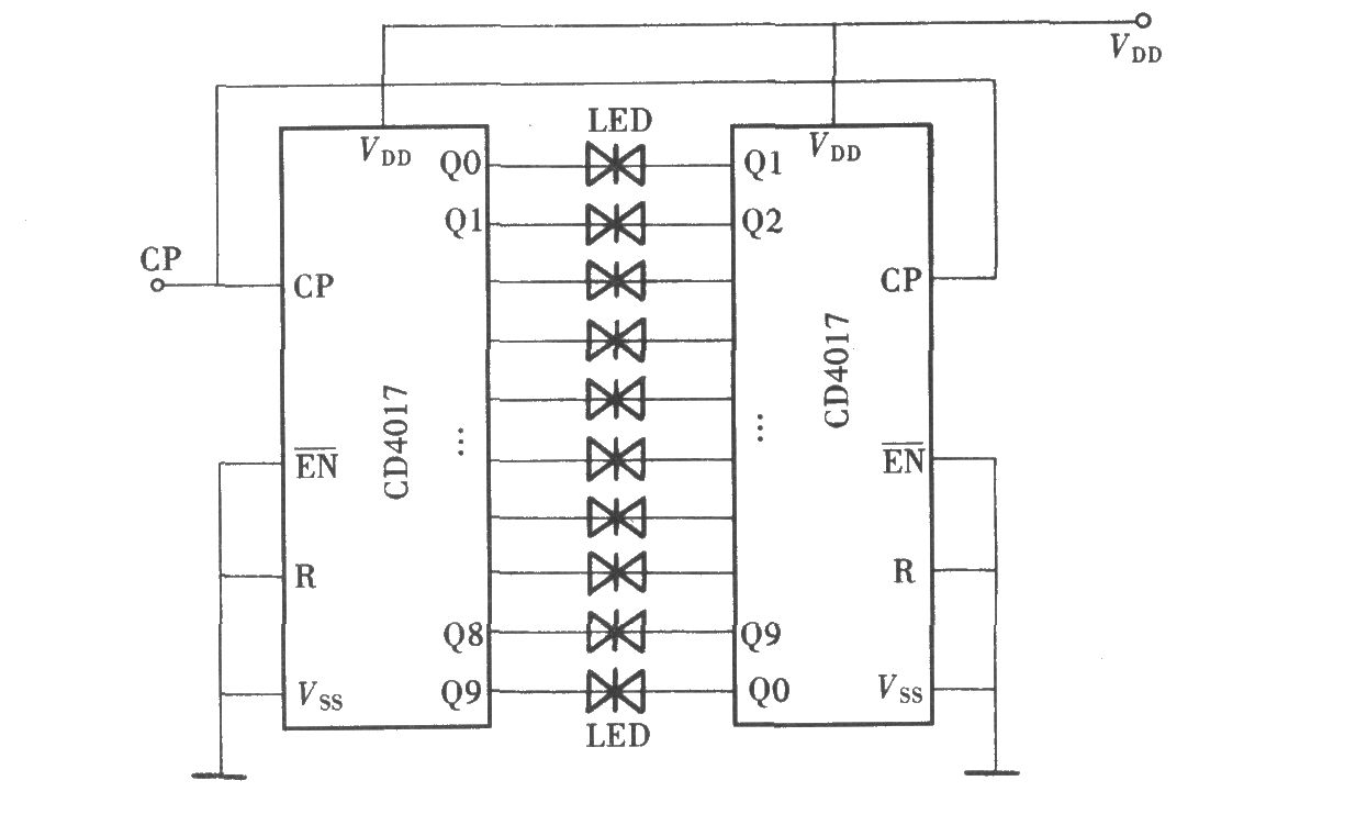 Cd4018be схема включения