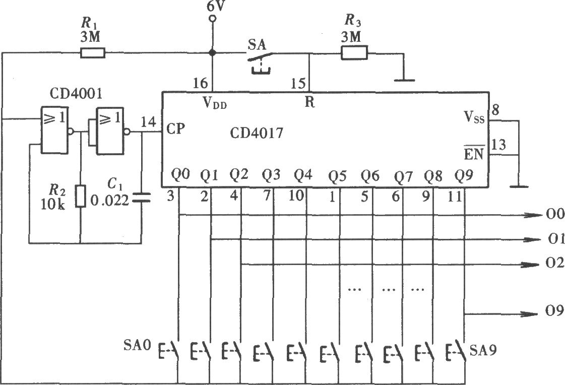 Cd4018be схема включения