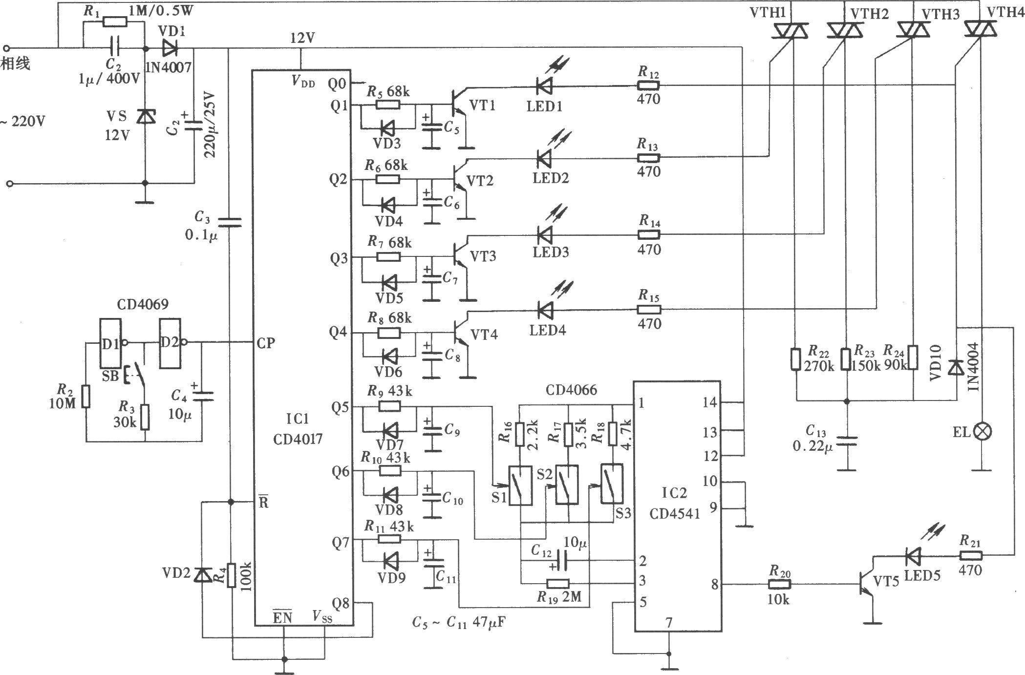 Hcf4541be схема включения