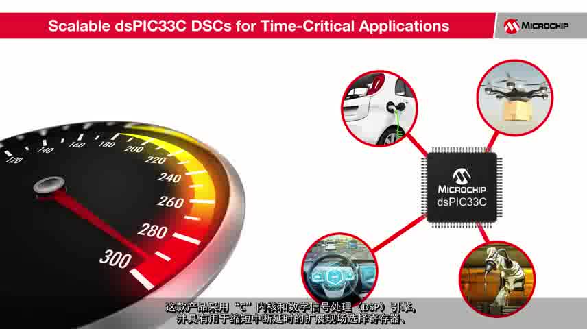 面向时间关键型应用的可扩展dsPIC33C DSC视频