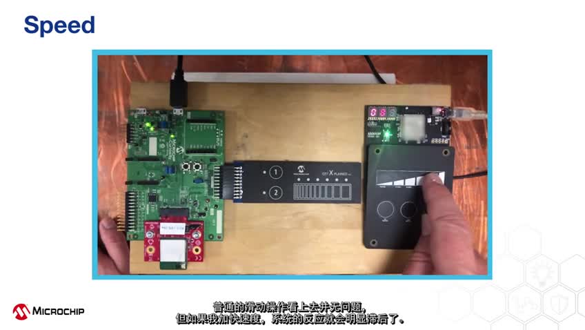 WFI32 Wi-Fi® MCU电容触摸的反应速度视频