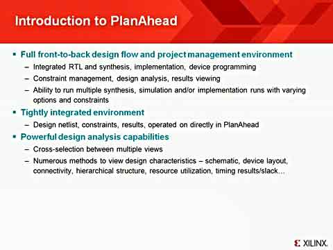 PlanAhead教程1：设计分析工具简介视频
